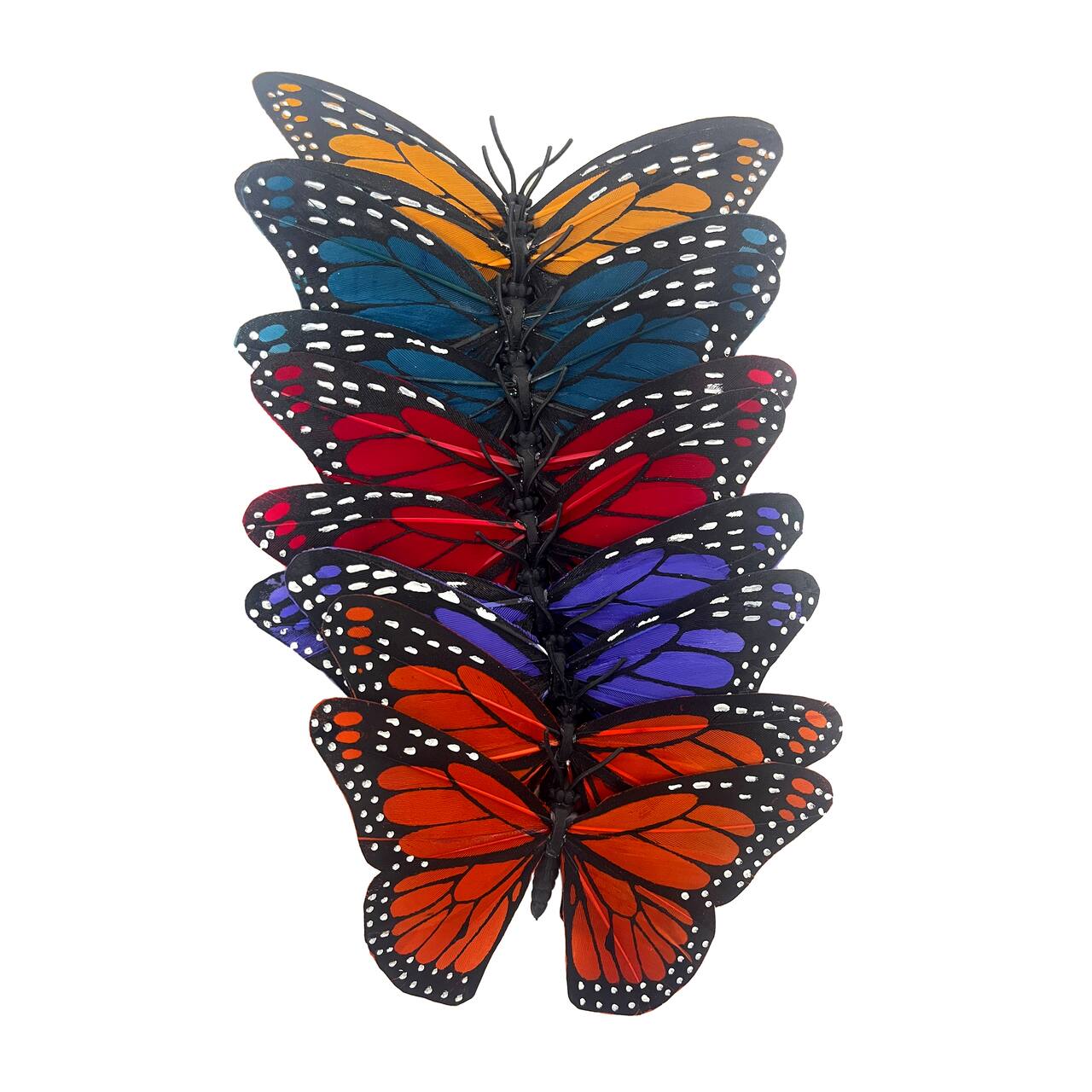 6 Packs: 10 ct. (60 total) 4.75" Multicolor Feather Butterflies by Ashland®
